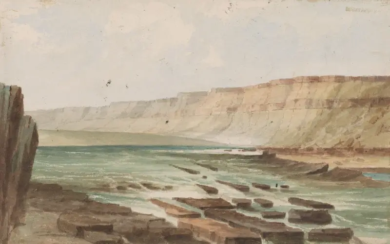 Columbia River Mouth of Des Shutes von John Mix Stanley