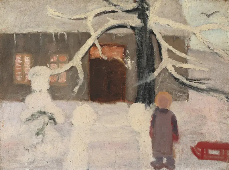 Chłopiec w śniegu, Paula Modersohn-Becker