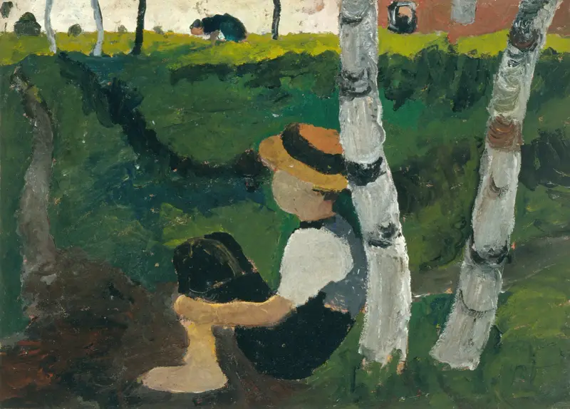Chłopiec w drodze pod brzozami, Paula Modersohn-Becker