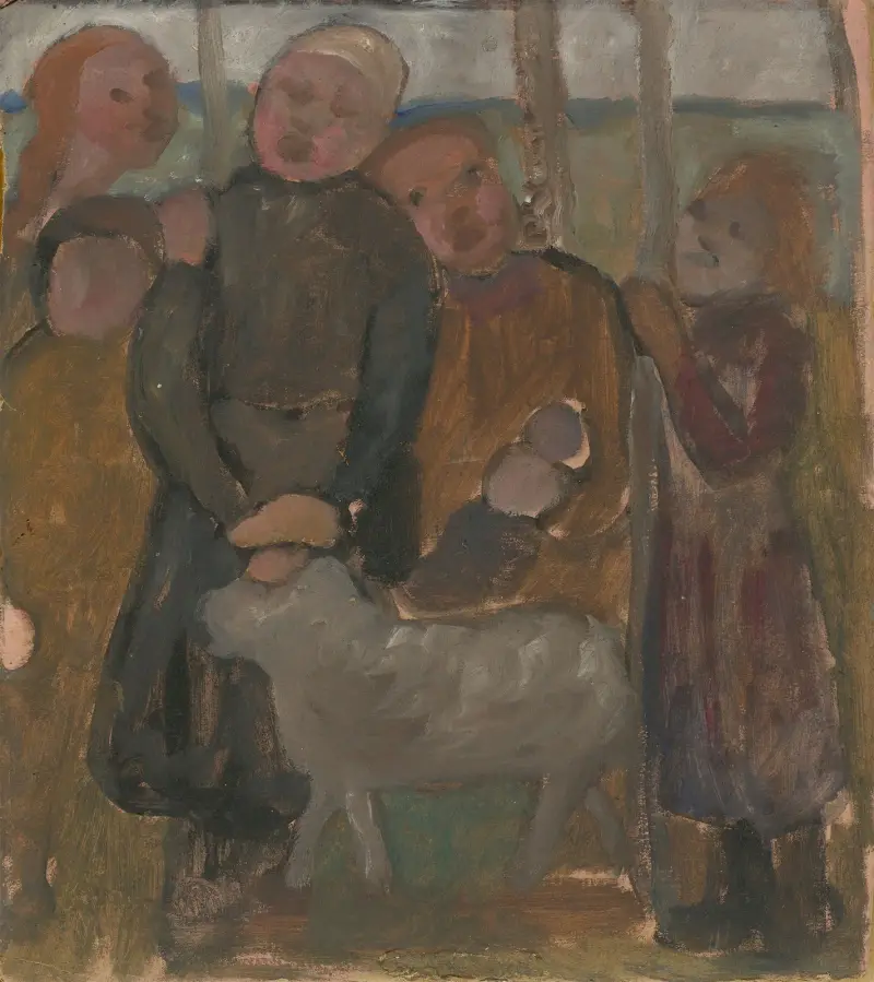 Pięcioro dzieci z owcą, Paula Modersohn-Becker