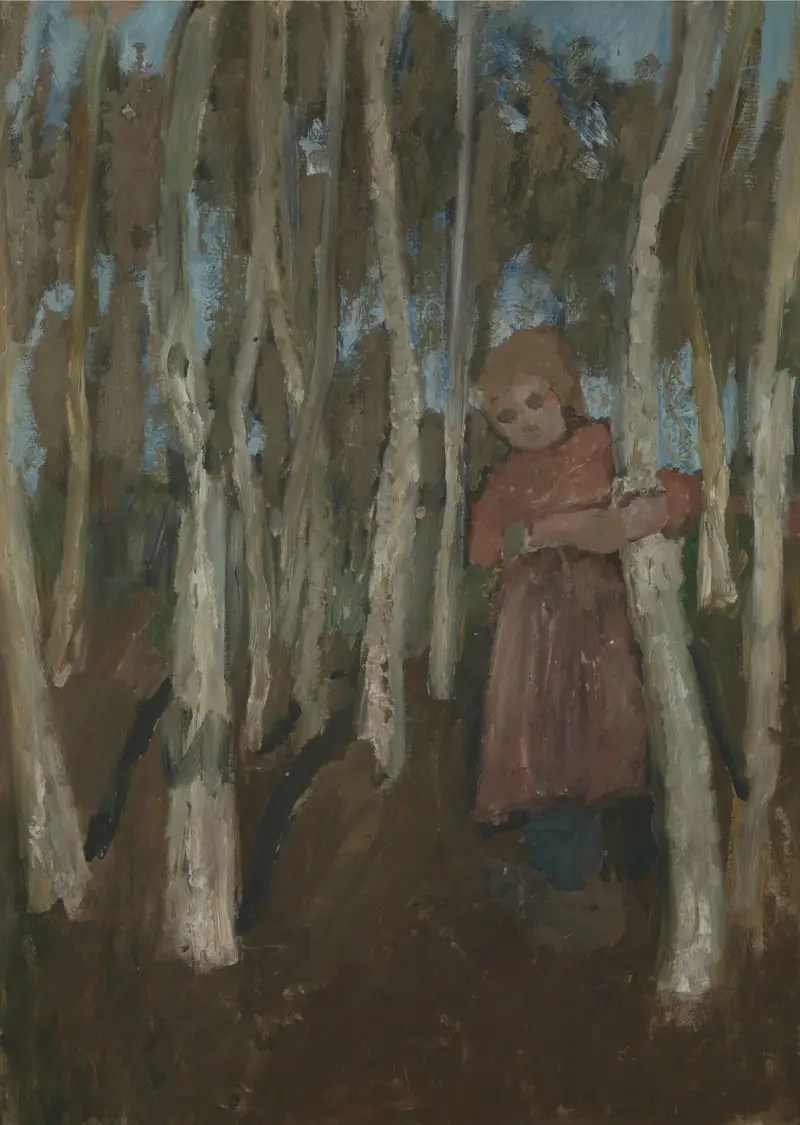 Girl in a Birch Forest av Paula Modersohn-Becker