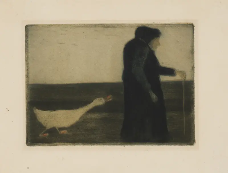 The Woman with the Goose av Paula Modersohn-Becker
