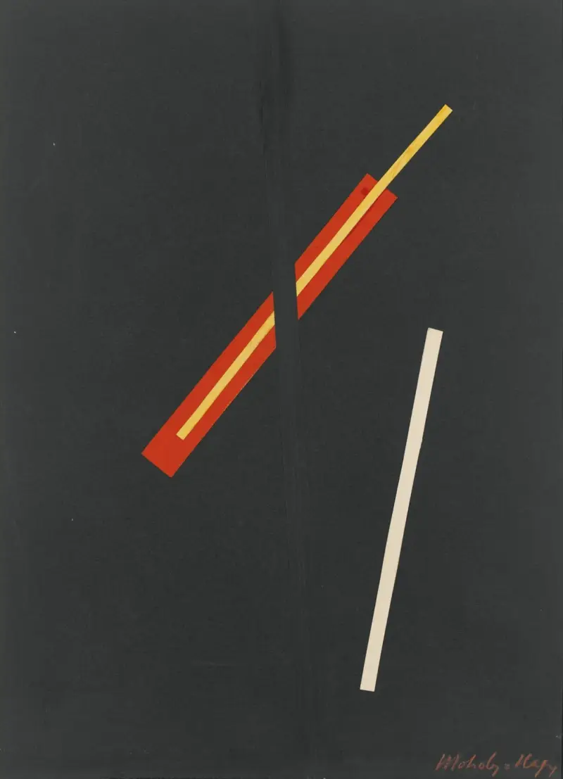 Koláž se třemi prvky, László Moholy-Nagy