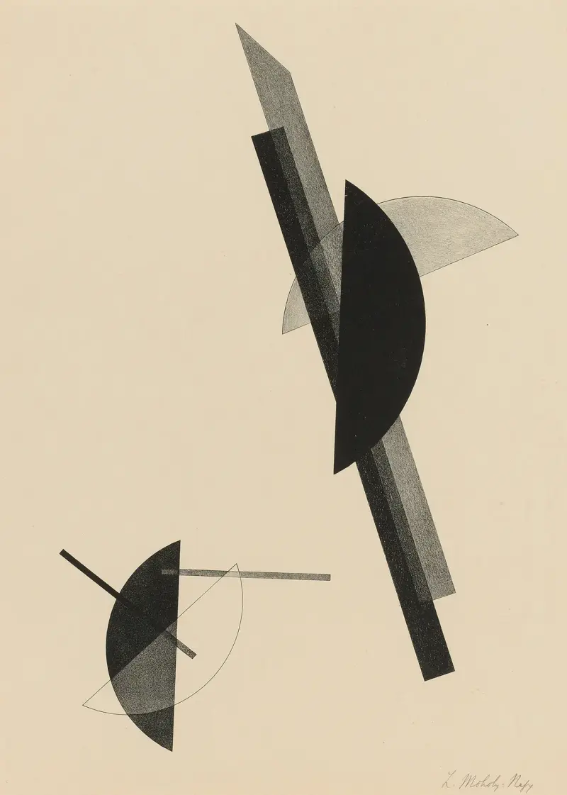 Kestnermappe; Kompozice (jeden list), 1922 – Nr. 2, László Moholy-Nagy