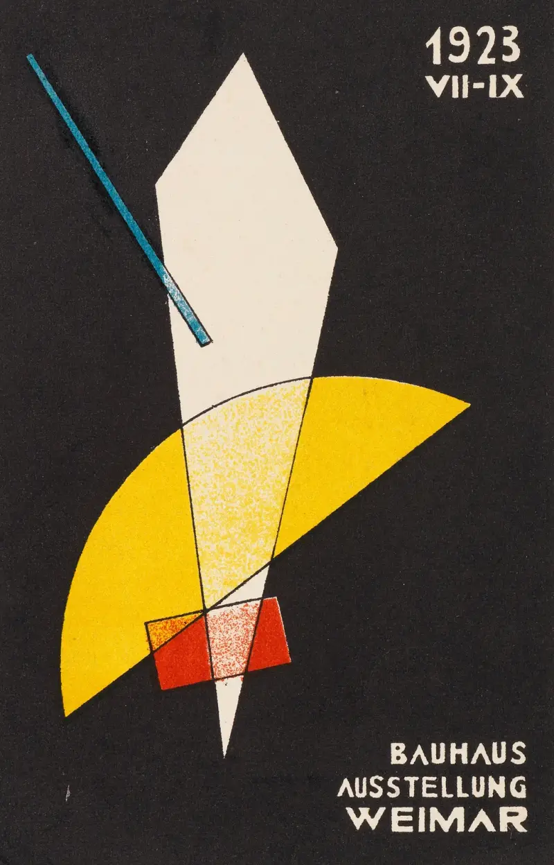 Weimar Bauhaus Postkarten Nr 7; Moholy-Nagy av László Moholy-Nagy