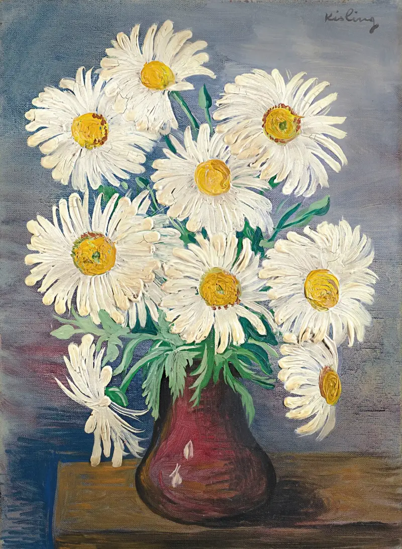 Strauß mit Margeriten von Moïse Kisling