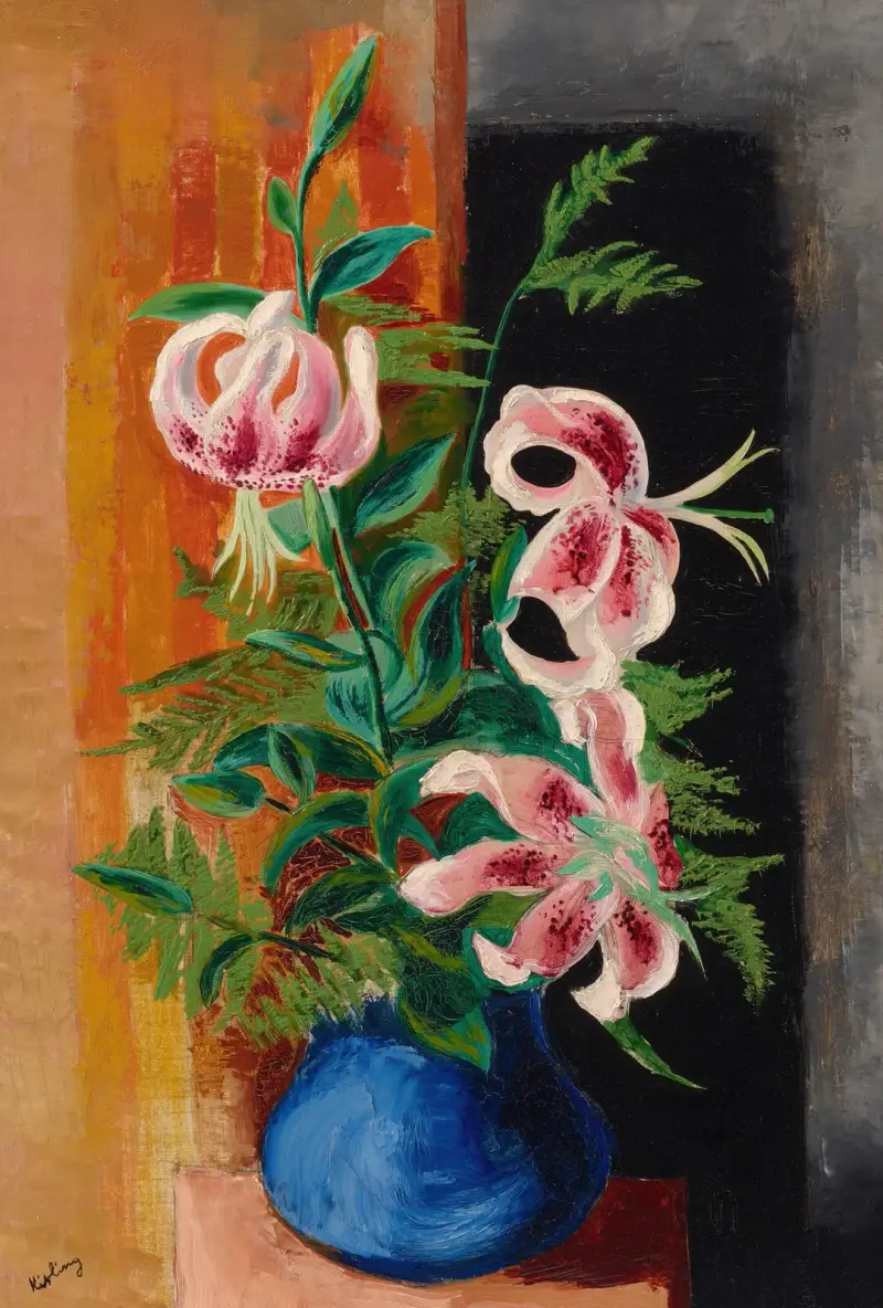 Blumen in einer Vase von Moïse Kisling