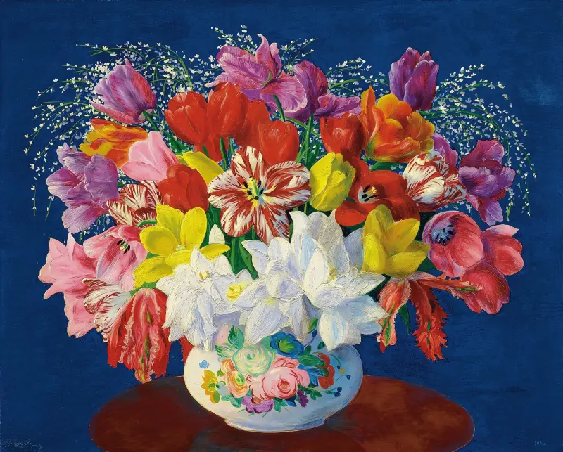 Großes Tulpenbouquet von Moïse Kisling