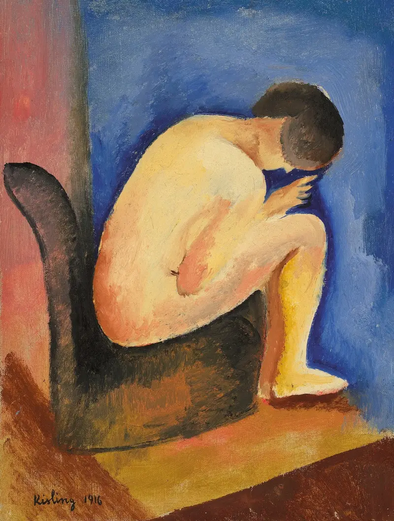 Sitzender Akt von Moïse Kisling