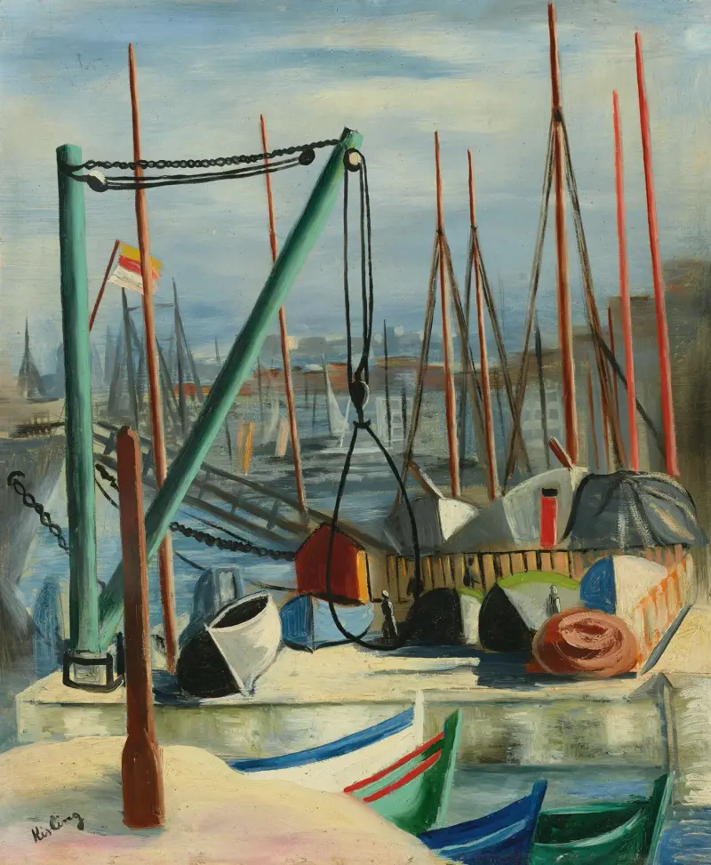 Hafen von Marseille von Moïse Kisling