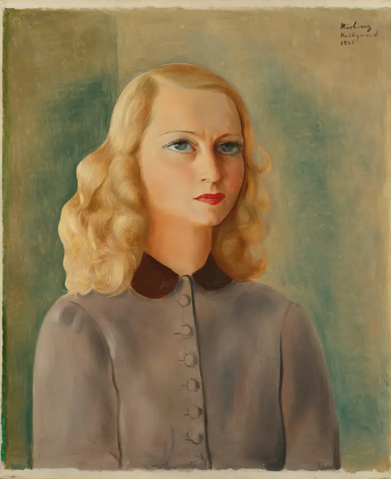 Porträtt av Madame Julien Duvivier av Moïse Kisling