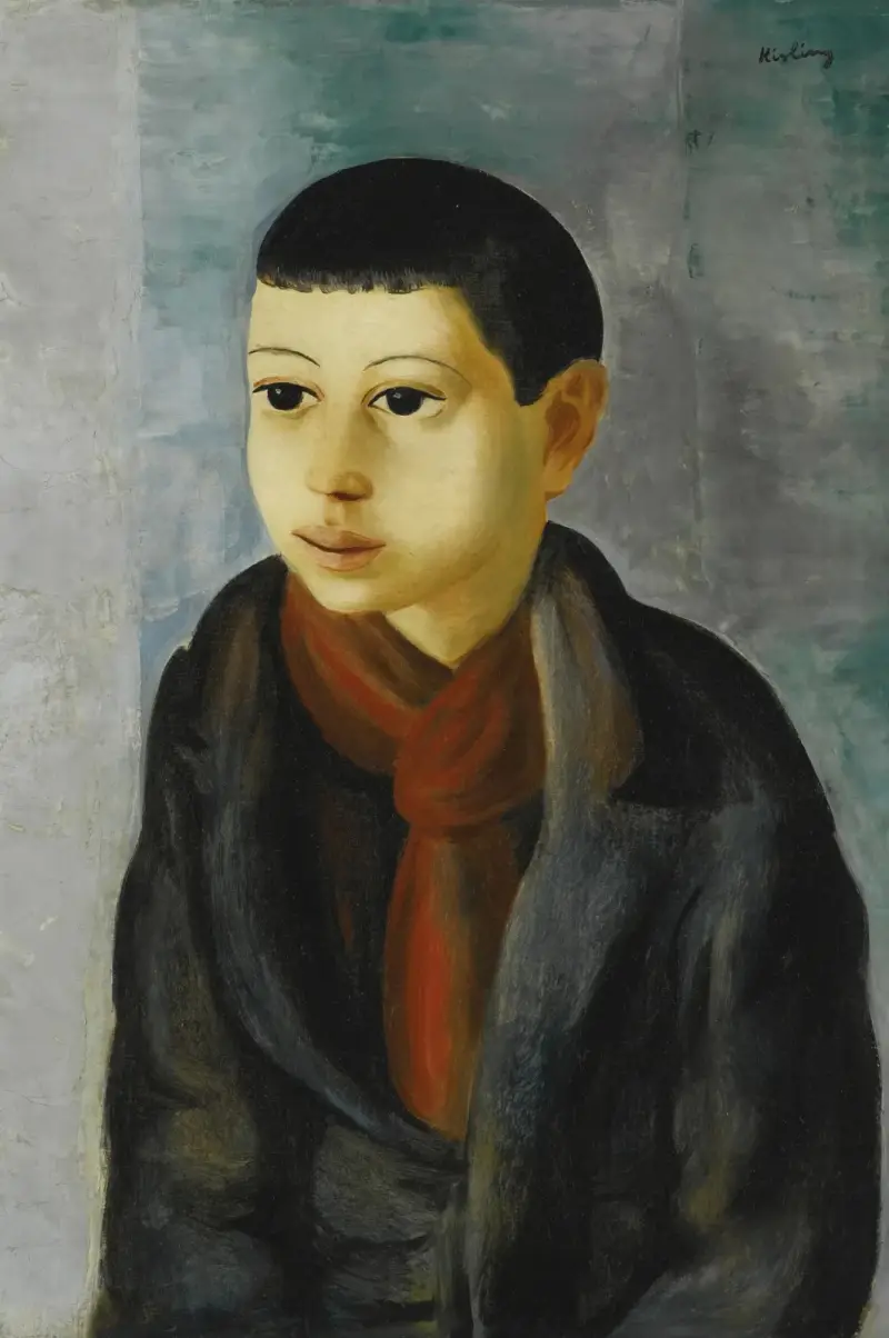Portrait d’un jeune garçon av Moïse Kisling
