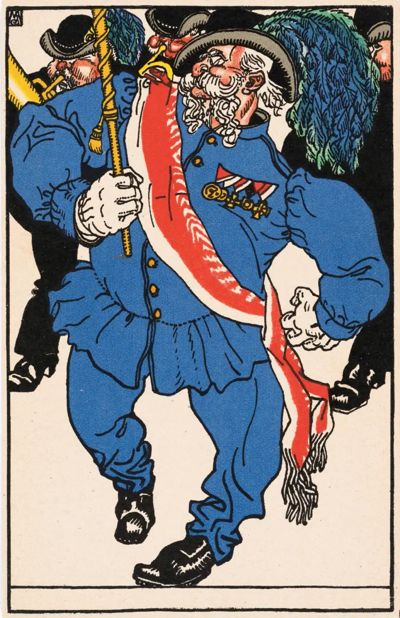 Nr. 507: Alter Mann in Uniform av Moriz Jung