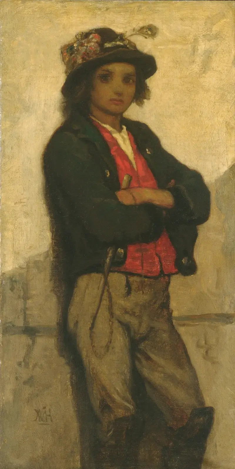 Italienischer Junge von William Morris Hunt