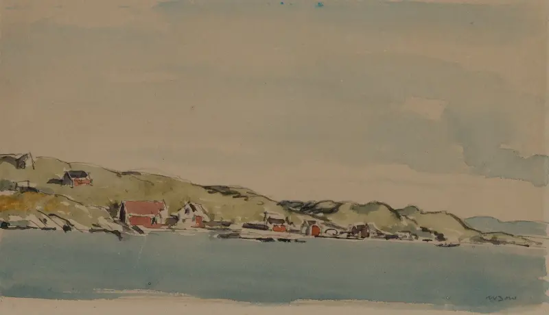 Vplutí do Bergenu, 1896 – Nr. 1, Muirhead Bone