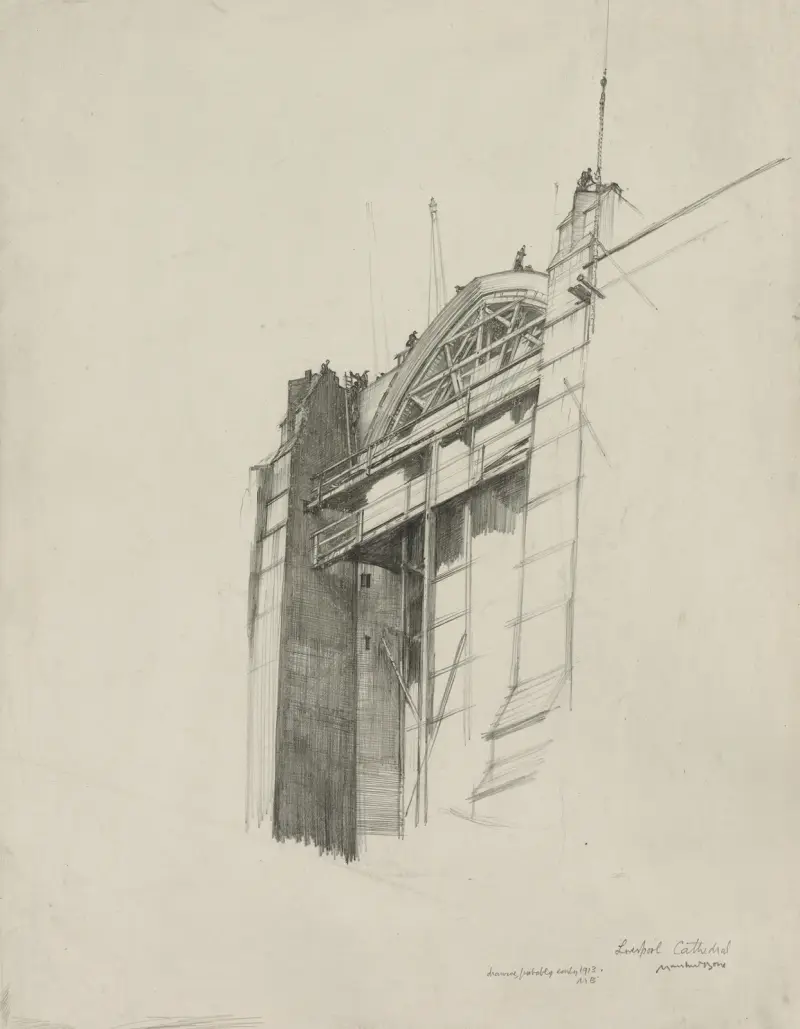 Liverpool Cathedral von Muirhead Bone