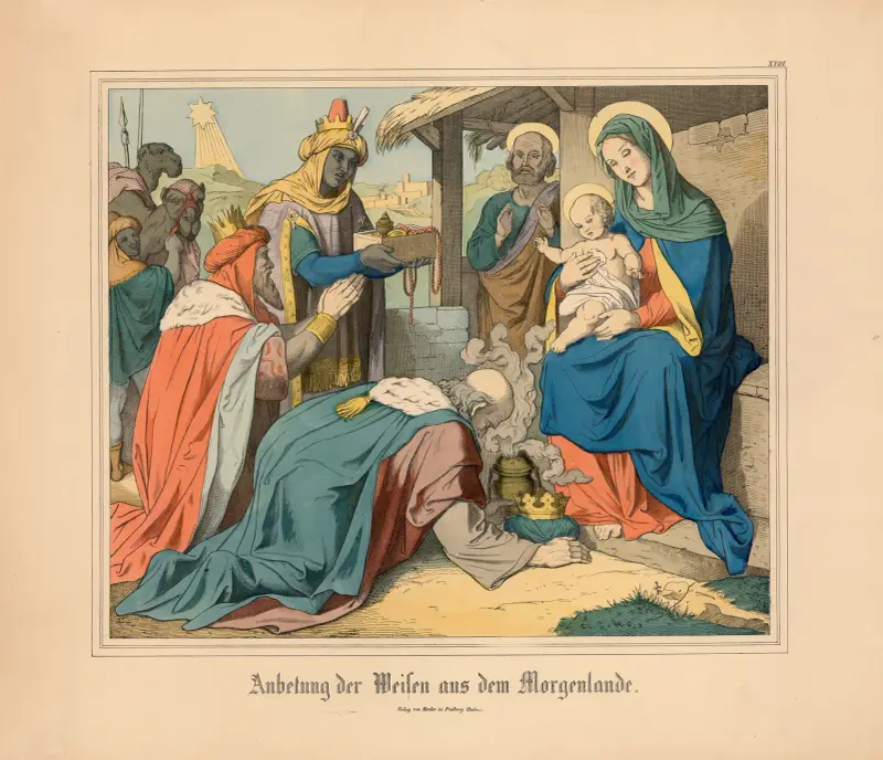 Anbetung der Meisen aus dem Morgenlande av Johann Nepomuk Heinemann