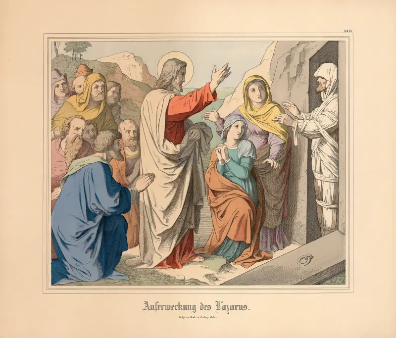Auferweckung des Lazarus av Johann Nepomuk Heinemann