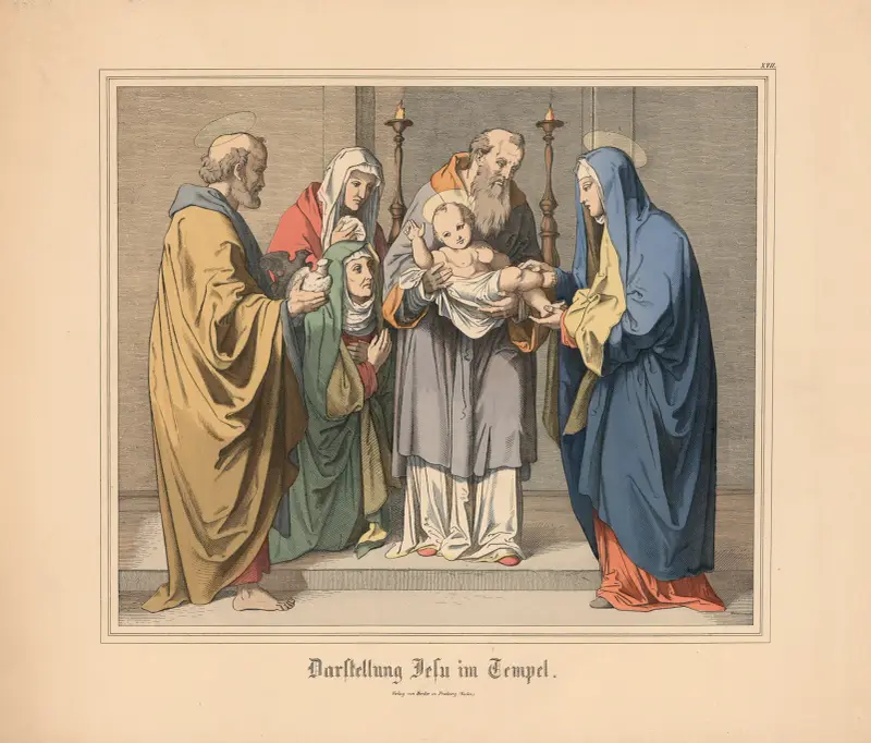 Darstellung Jesu im Tempel av Johann Nepomuk Heinemann