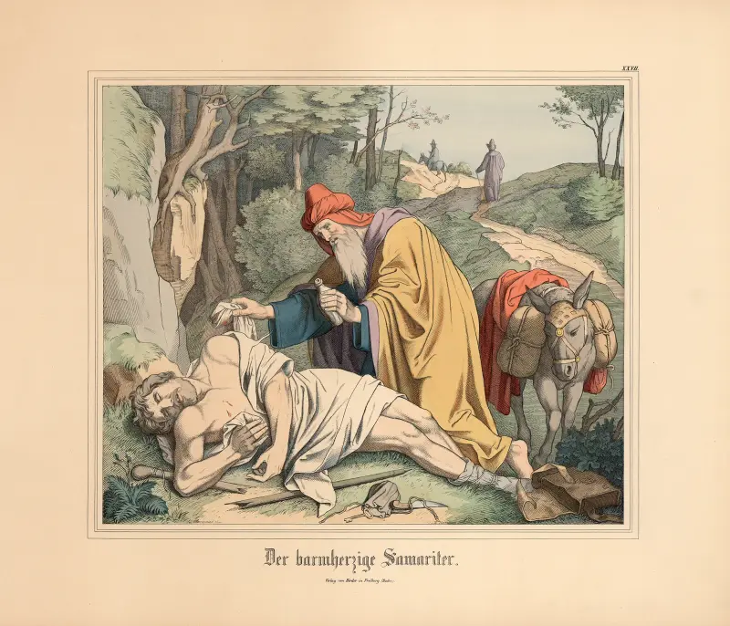 Der barmherzige Samariter av Johann Nepomuk Heinemann