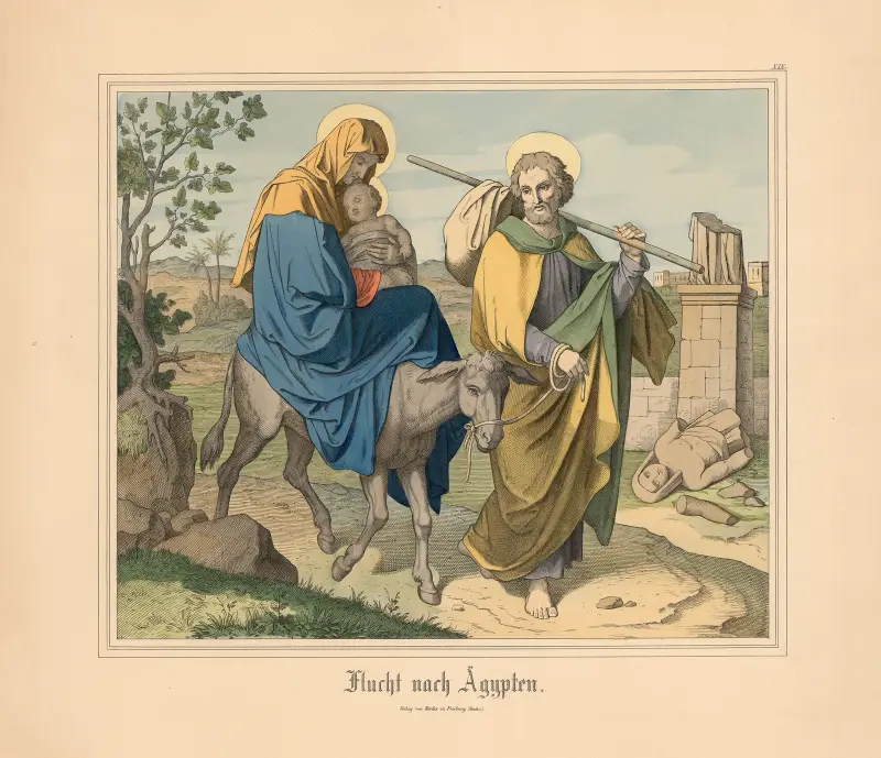 Flucht nach Ägypten av Johann Nepomuk Heinemann
