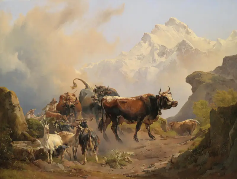 Almabtrieb av Johann Nepomuk Rauch