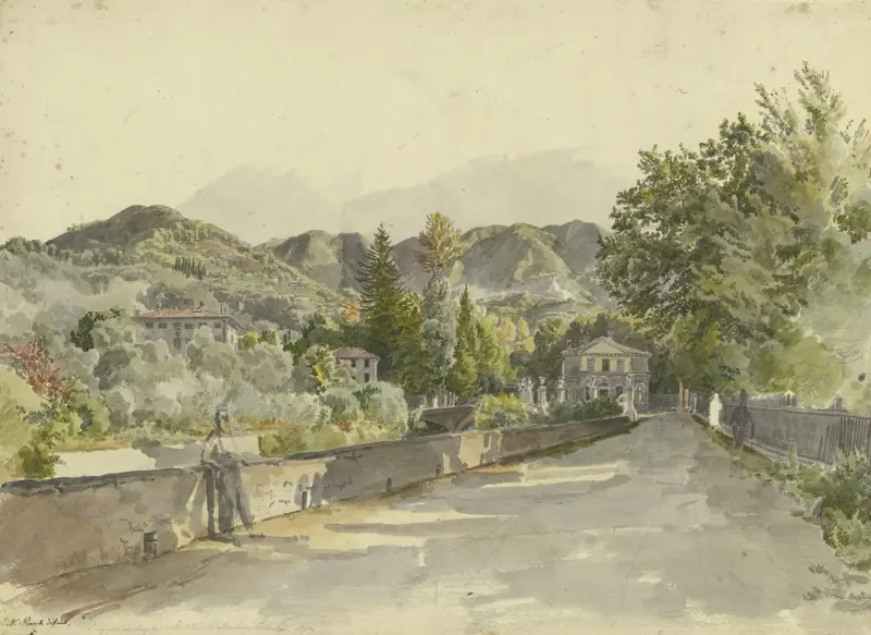 Ingresso a Marglia Colla Villa del Marchese Luchesimi av Johann Nepomuk Rauch