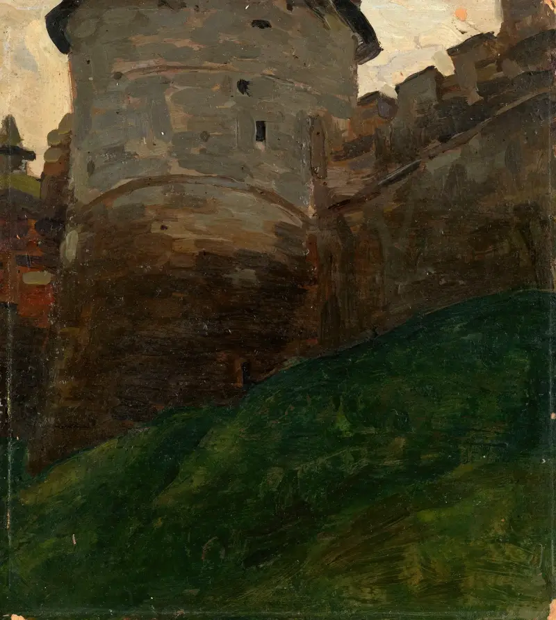 The Kremlin Tower of Nizhny Novgorod av Nicholas Roerich