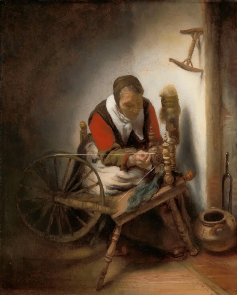 Prządki, Nicolaes Maes