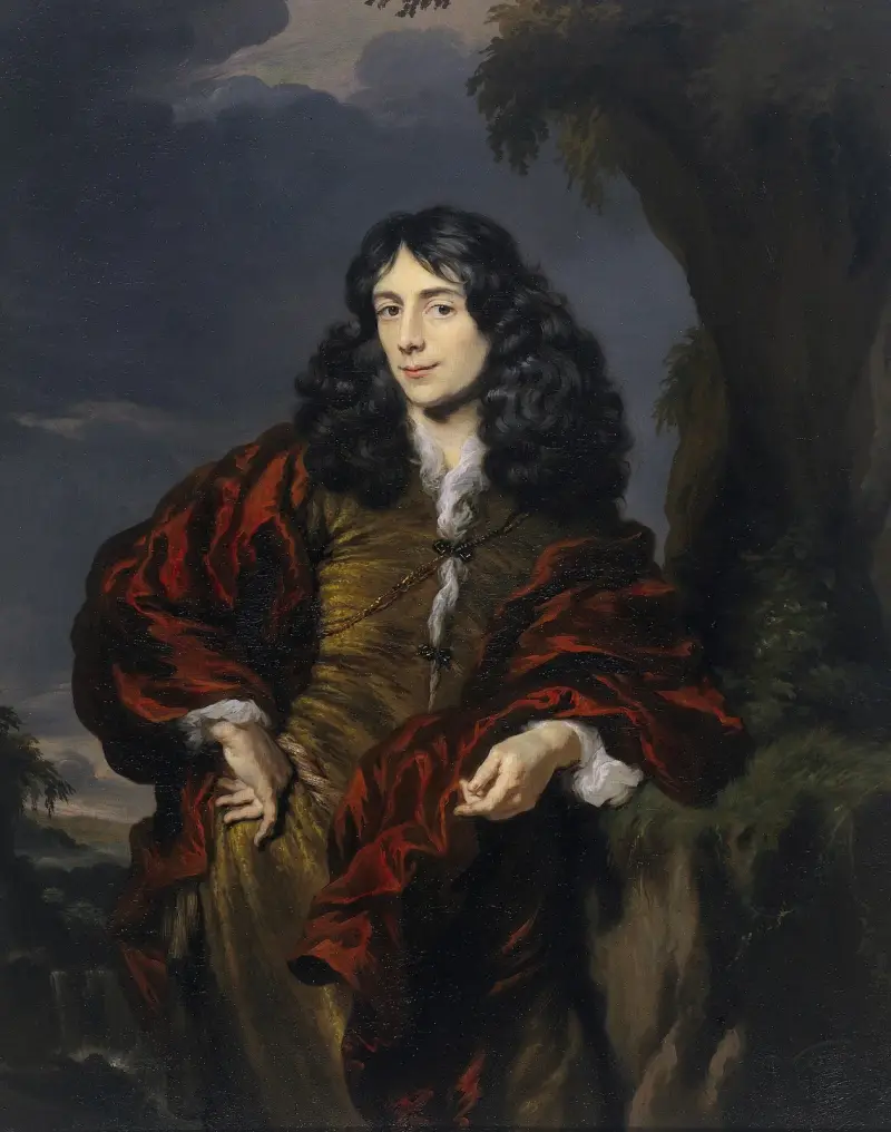 Porträtt av en ung man, möjligen Simon van Alphen (1650–1730) av Nicolaes Maes
