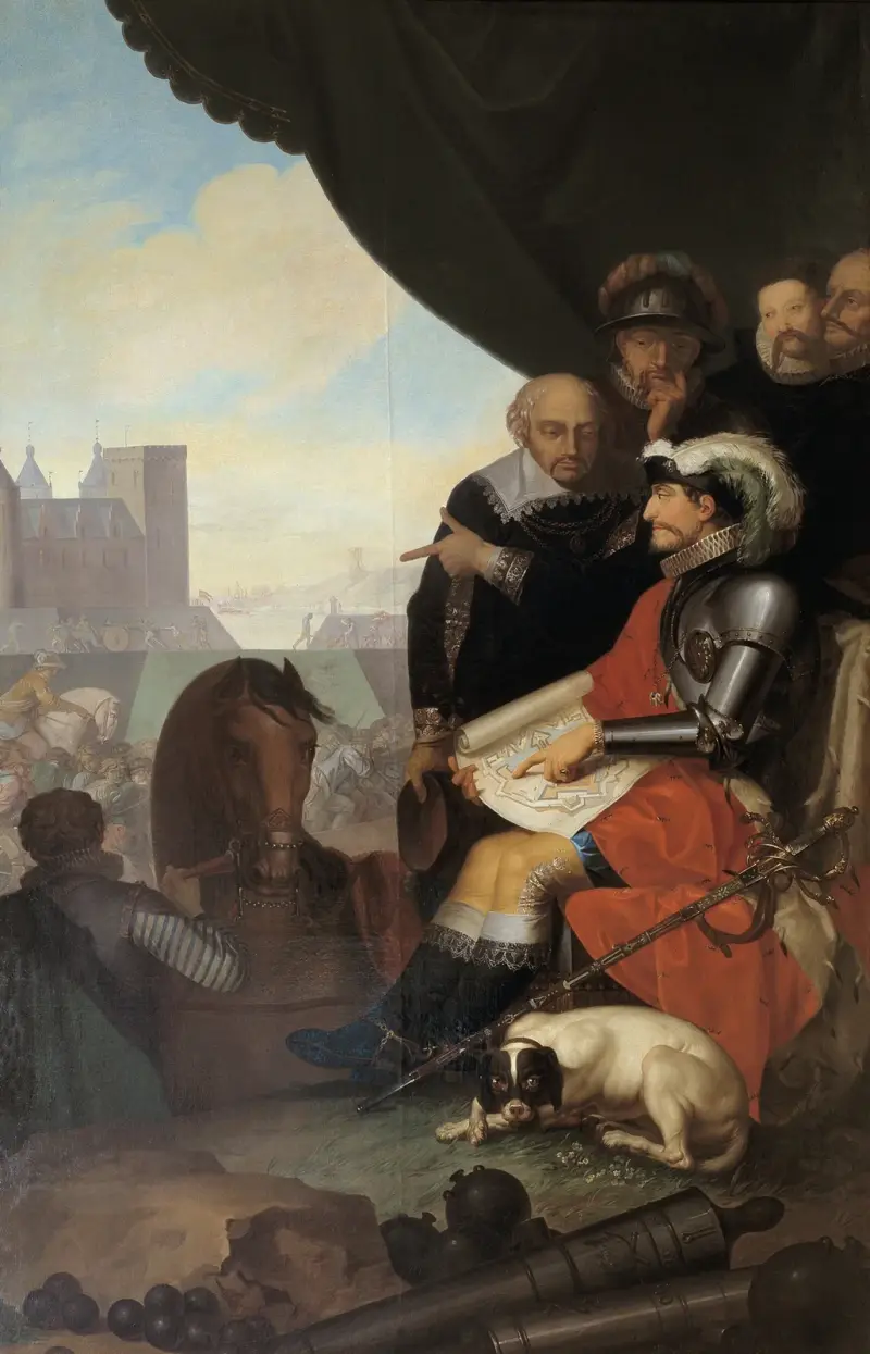 Fredrik II bygger Kronborgs slott i Helsingör av Nicolai Abildgaard