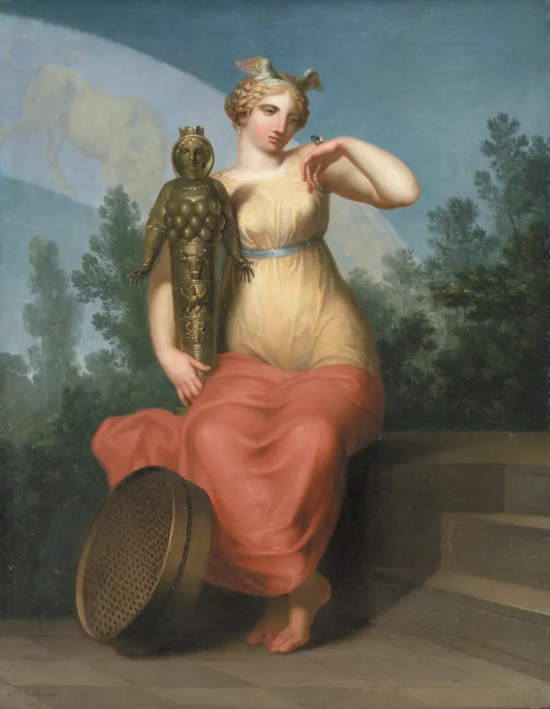 Philosophy. Allegorical figure. av Nicolai Abildgaard