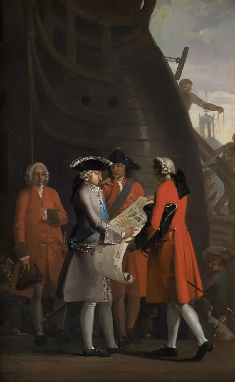 The Construction Of Copenhagen´s Dock In The Reign Of Christian VI av Nicolai Abildgaard