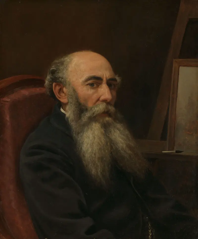 Portrait of the Painter Hans Johan Frederik Berg av Peter Nicolai Arbo