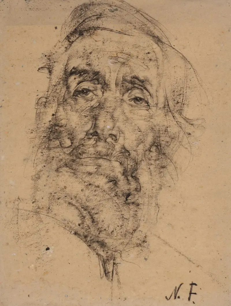 Bärtiger alter Mann (Der Philosoph) von Nicolai Fechin