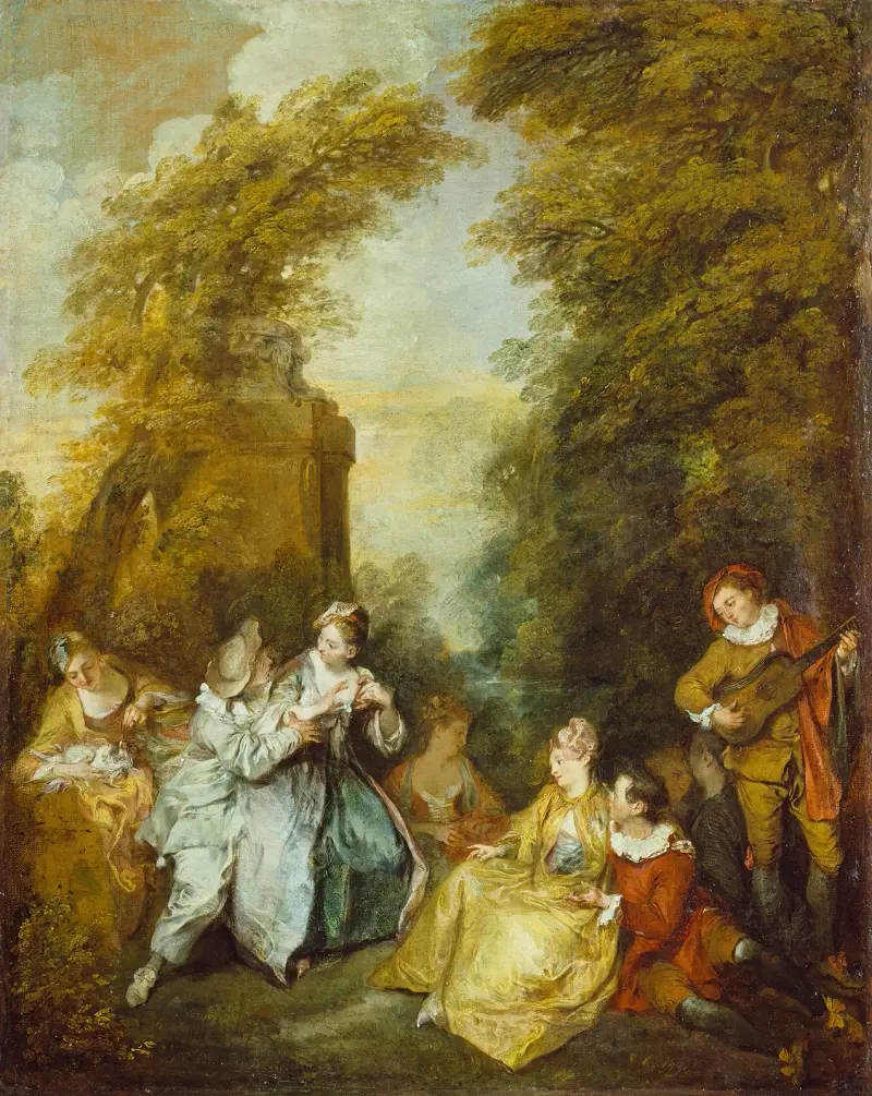Galantní rozhovor, Nicolas Lancret
