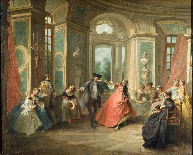 Blindekuh von Nicolas Lancret