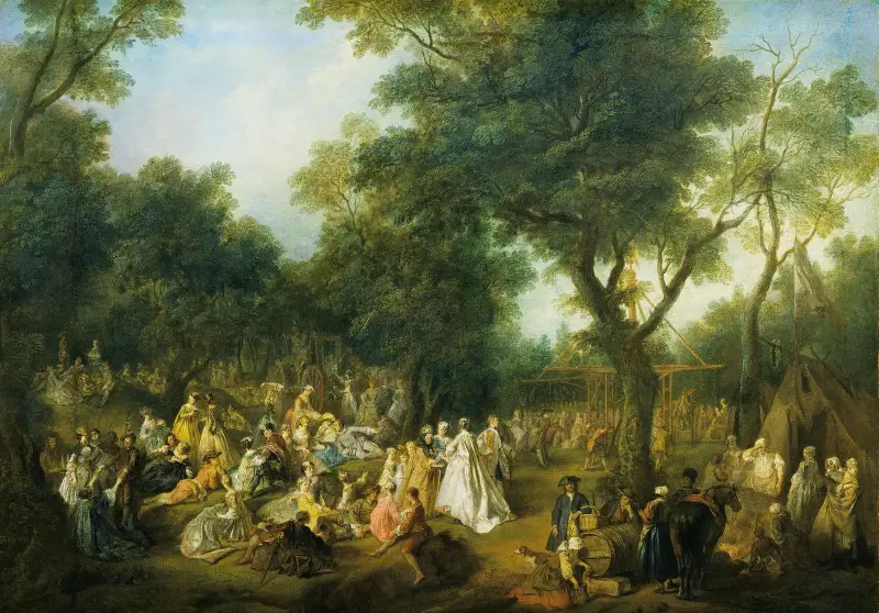 Fest im Wald von Nicolas Lancret