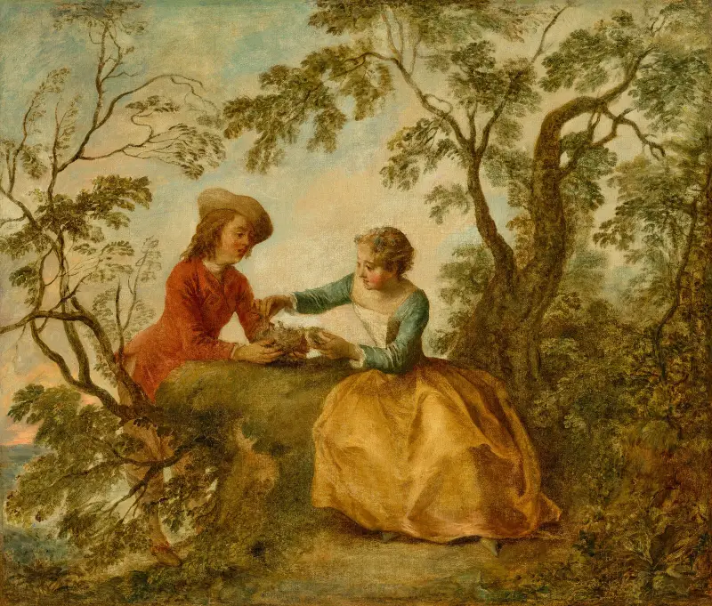 Das Vogelnest von Nicolas Lancret