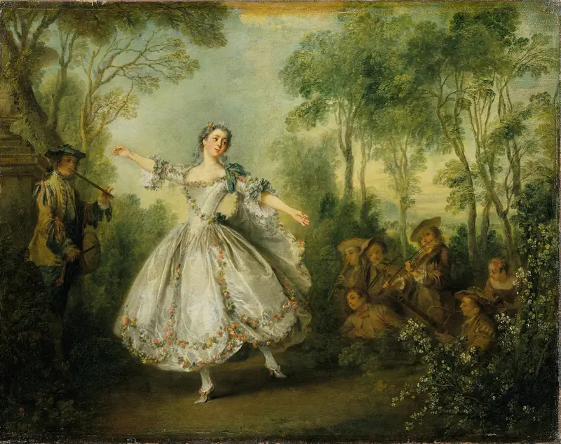 Mademoiselle de Camargo (Mlle de Camargo) av Nicolas Lancret