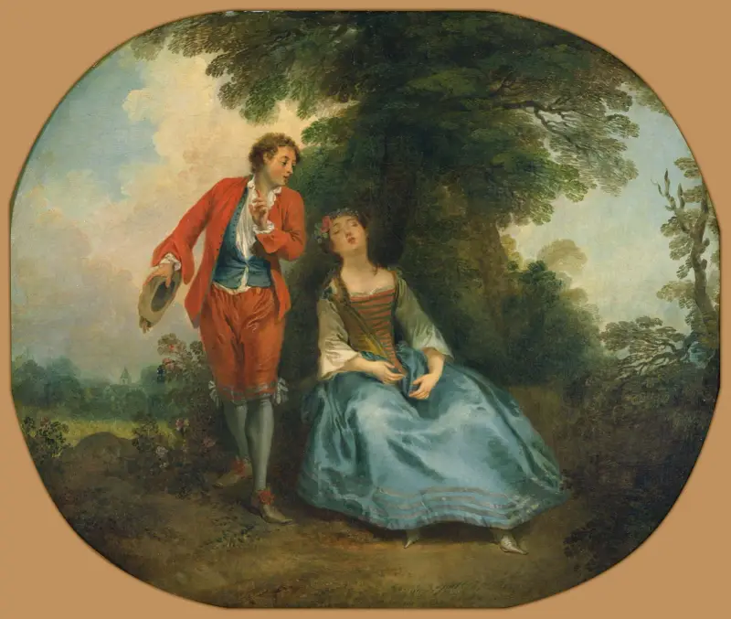 Schlafende Hirtin von Nicolas Lancret