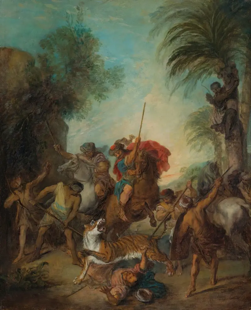 Die Tigerjagd von Nicolas Lancret