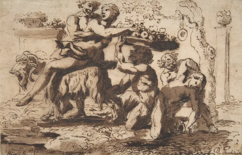 Bacchanal von Nicolas Poussin