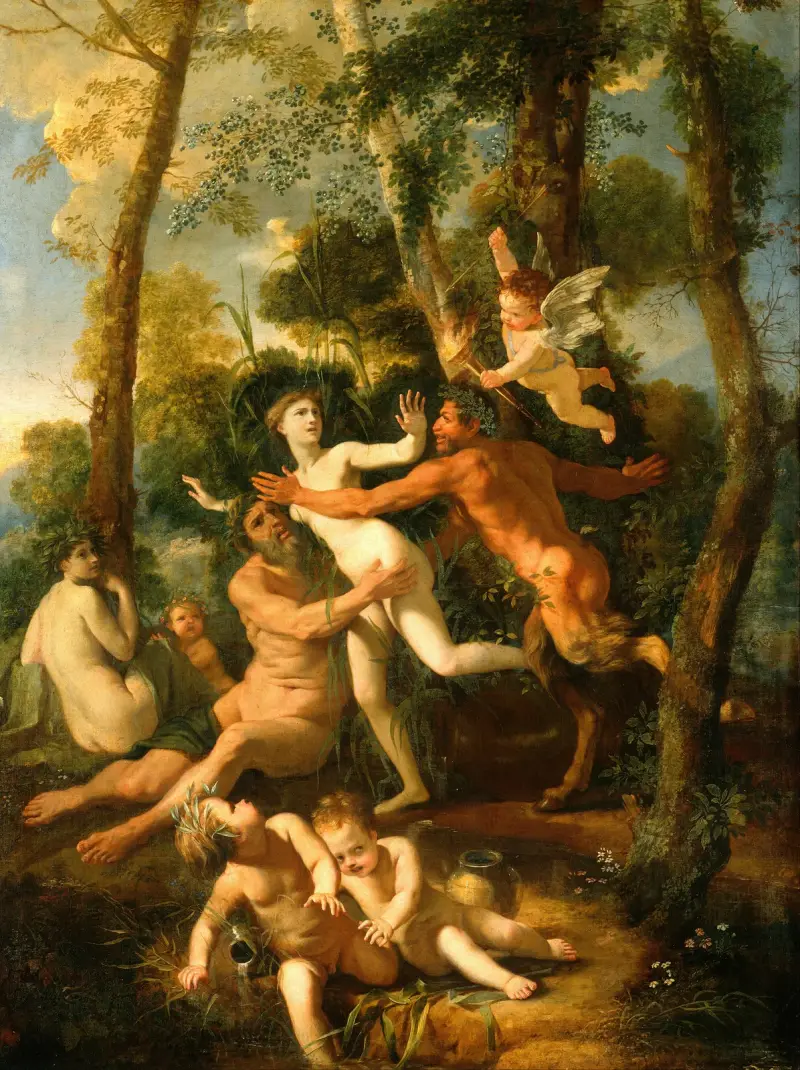 Pan a Syrinx, Nicolas Poussin