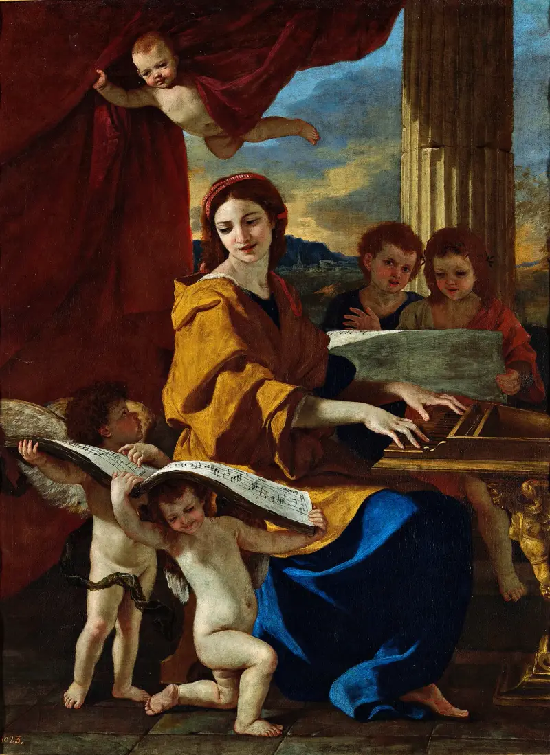 Sankta Cecilia av Nicolas Poussin