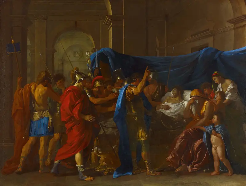 The Death of Germanicus av Nicolas Poussin