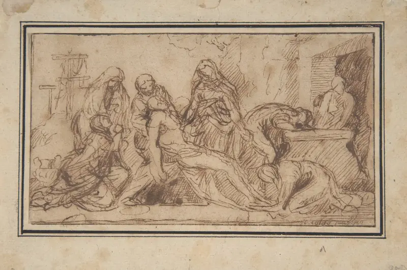 Die Grablegung von Nicolas Poussin