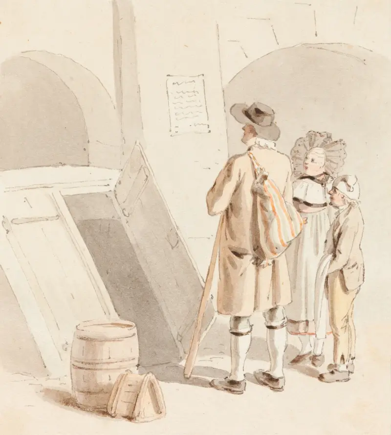 Bondpar med son i Bern av Franz Niklaus König
