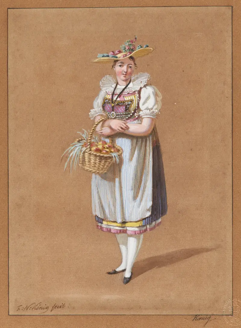 Schweizisk dräkt av Franz Niklaus König