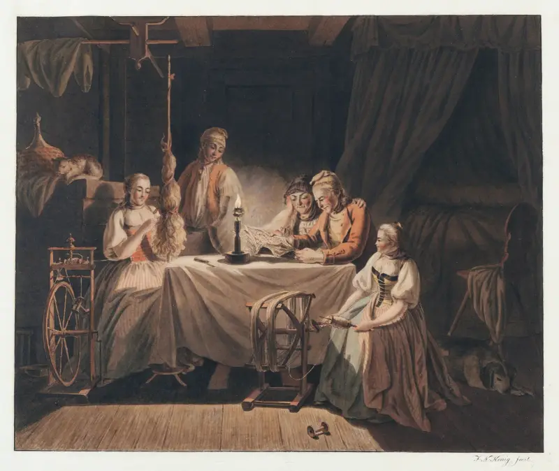 Kvällsmåltiden av Franz Niklaus König